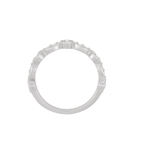 14k White Gold Anniversary Band, Size 7