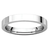 Sterling Silver 3mm Flat Band, Size 7