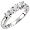 14K Yellow Gold 1/4 CTW Diamond 5-Stone Anniversary Band (Size 6)