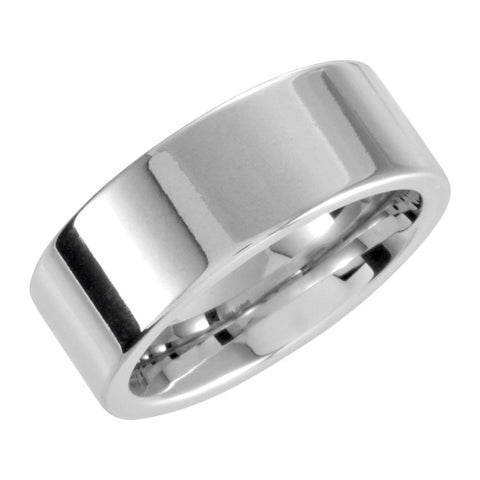 Cobalt 8mm Flat Band Size 13