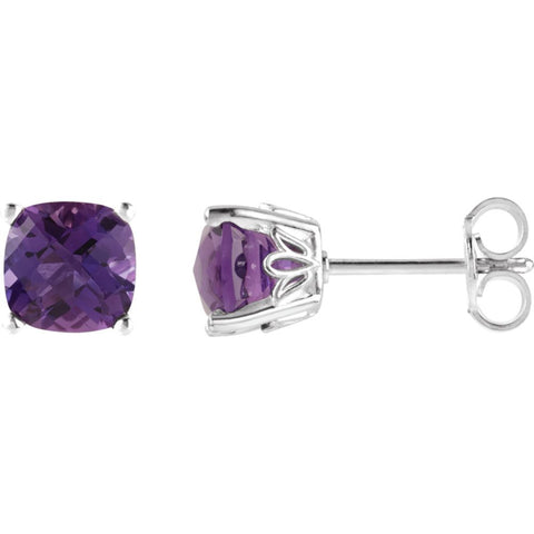 Sterling Silver Amethyst Earrings