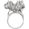 14k White Gold Freeform Ring, Size 6