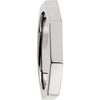 14k White Gold 3.75mm Octagon Band Size 11