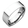 06.00 mm Square Comfort-Fit Wedding Band Ring in 14K White Gold ( Size 11 )