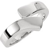 Metal Fashion Ring in 14k White Gold ( Size 6 )