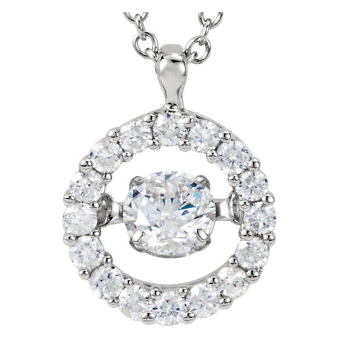14k White Gold 1/2 CTW Diamond 18" Mystara® Necklace