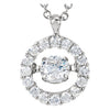14K White Gold 1/2 CTW Diamond 18-Inch Necklace