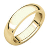 Heavy Comfort-Fit Wedding Band Ring in 14k Yellow Gold ( Size 5.5 )