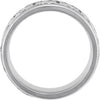 14k White Gold Celtic Design Wedding Band Size 11.5