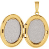 14k Yellow Gold Oval Locket