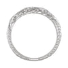 14k White Gold 1/6 CTW Diamond Twist Anniversary Band, Size 6