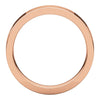 14k Rose Gold 4mm Flat Comfort Fit Band, Size 11