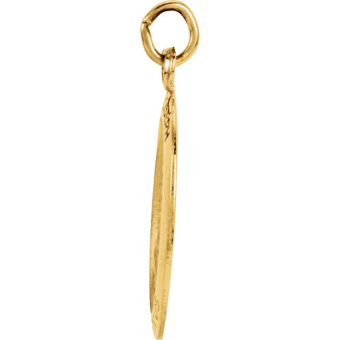14k Yellow Gold 15x11mm St. Joseph Oval Medal