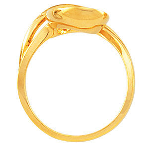 14k Yellow Gold Freeform Ring, Size 6