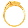 14k Yellow Gold Freeform Ring, Size 6