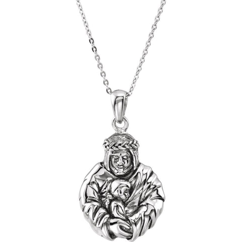 God's Embrace of Love Necklace in Sterling Silver