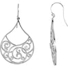 Pair of 1/4 CTTW Diamond Earrings in Sterling Silver
