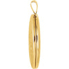 14k Yellow Gold Oval Flower Locket
