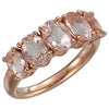 14k Rose Gold Morganite Ring, Size 7