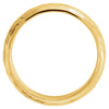 14k Yellow Gold 6mm Comfort Fit Hammer Finish Band Size 11