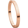 14k Rose Gold 2mm Flat Band, Size 7.5