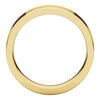 18k Yellow Gold 5mm Flat Comfort Fit Band, Size 10