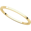 14k Yellow Gold 1mm Flat Band, Size 8