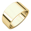 14K Yellow Gold 12mm Flat Tapered Band (Size 8)
