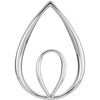 Freeform Pendant in 14K White Gold