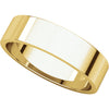 18k Yellow Gold 5mm Flat Band, Size 5