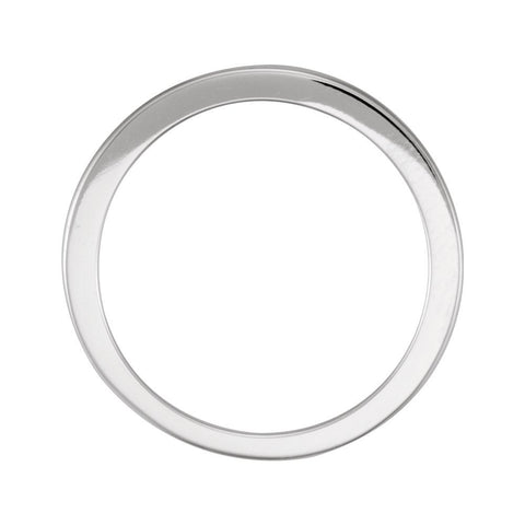 14k White Gold Band Size 6.5