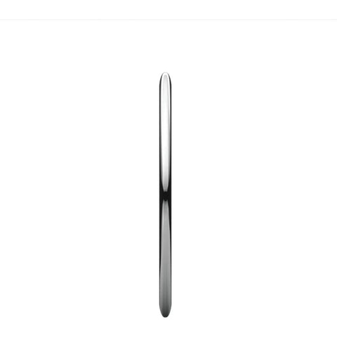 18k White Gold 1mm Half Round Band, Size 6