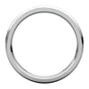 14k White Gold 2.5mm Comfort Fit Edge Band , Size 6.5