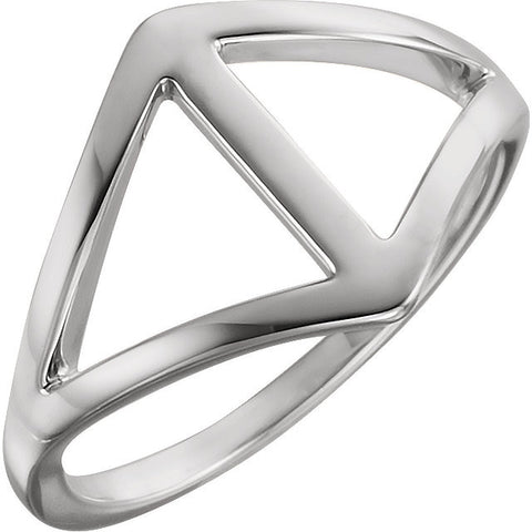 Sterling Silver Freeform Ring, Size 7