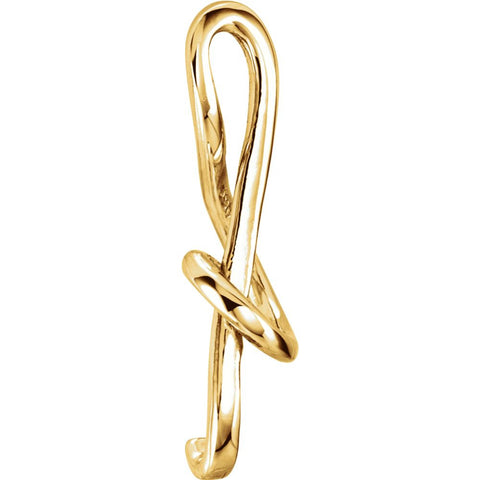 14k Yellow Gold Treble Clef Pendant