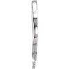 14k White Gold Freeform Pendant Mounting