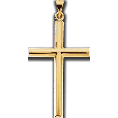 14k Yellow Gold Cross Pendant