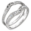 1/3 CTTW Diamond Ring Guard in 14k White Gold (Size 6 )