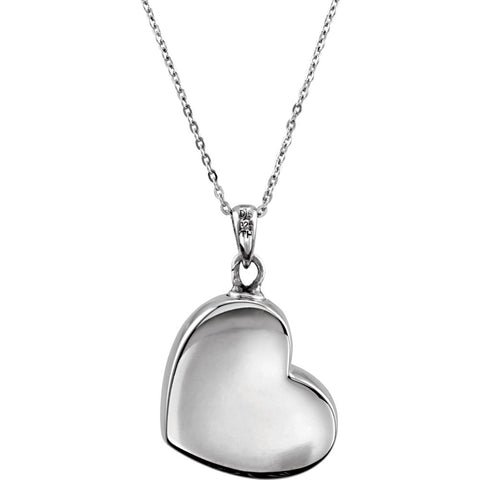 Sterling Silver Handprints Ash Holder Necklace
