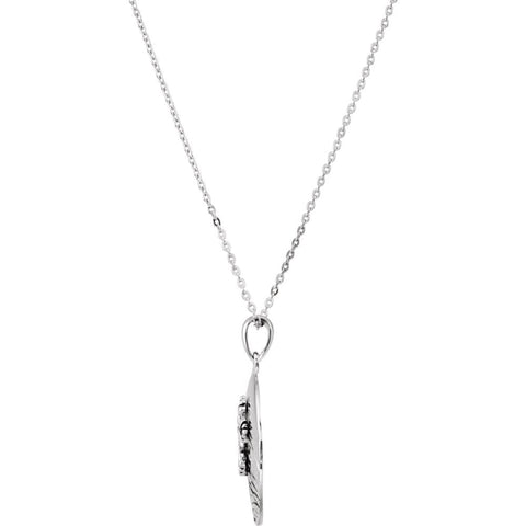 Sterling Silver Water Baptism 14" Necklace