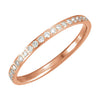 14k Rose Gold 3/8 ctw. Diamond Eternity Band, Size 7