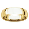 14k Yellow Gold 5mm Light Comfort Fit Band, Size 7