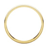 10k Yellow Gold 3mm Light Milgrain Band, Size 6.5