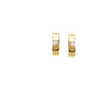 14k Yellow Gold 1/5 CTW Diamond Hoop Earrings