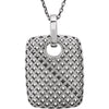 14k White Gold 1/8 CTW Diamond Pierced Style 18" Necklace