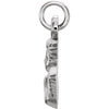 14k White Gold 11x12mm Angel Baby Pendant