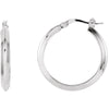 24.00 mm Knife Edge Tube Earrings in Sterling Silver