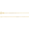 1.0 mm Solid Diamond-Cut Cable Chain in 14k Yellow Gold ( 20-Inch )