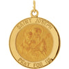 22.00 mm St. Joseph Medal in 14K Yellow Gold