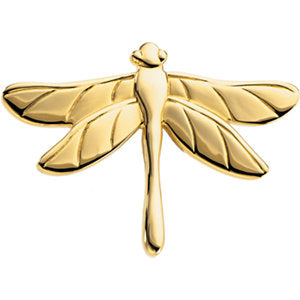 31.75x23.00 mm The Dragonfly Brooch in 14K Yellow Gold